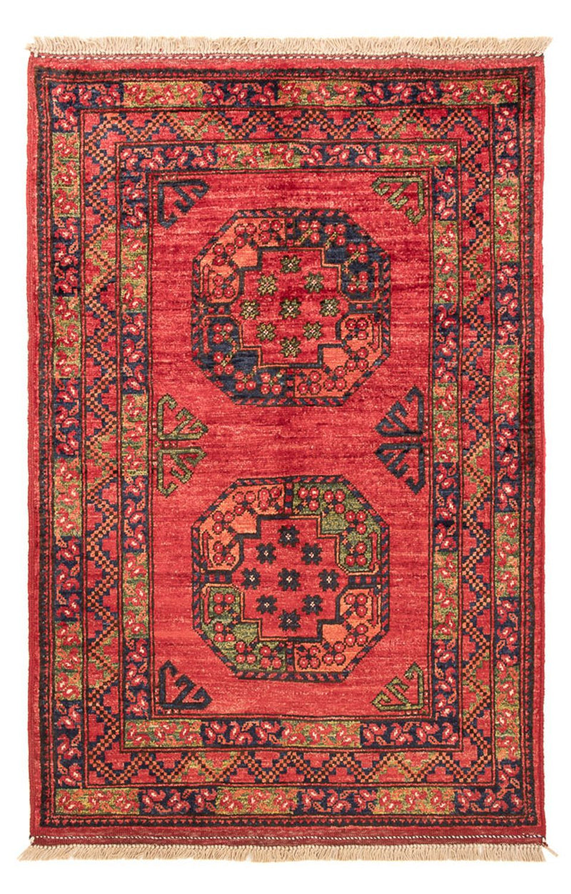 Afghan Rug - 127 x 85 cm - red