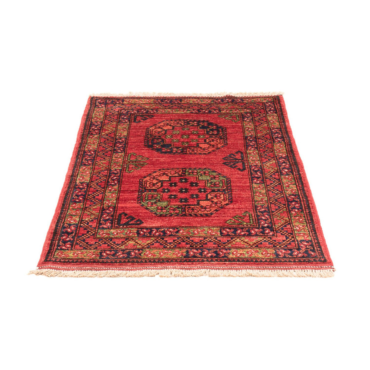 Afghan Rug - 127 x 85 cm - red