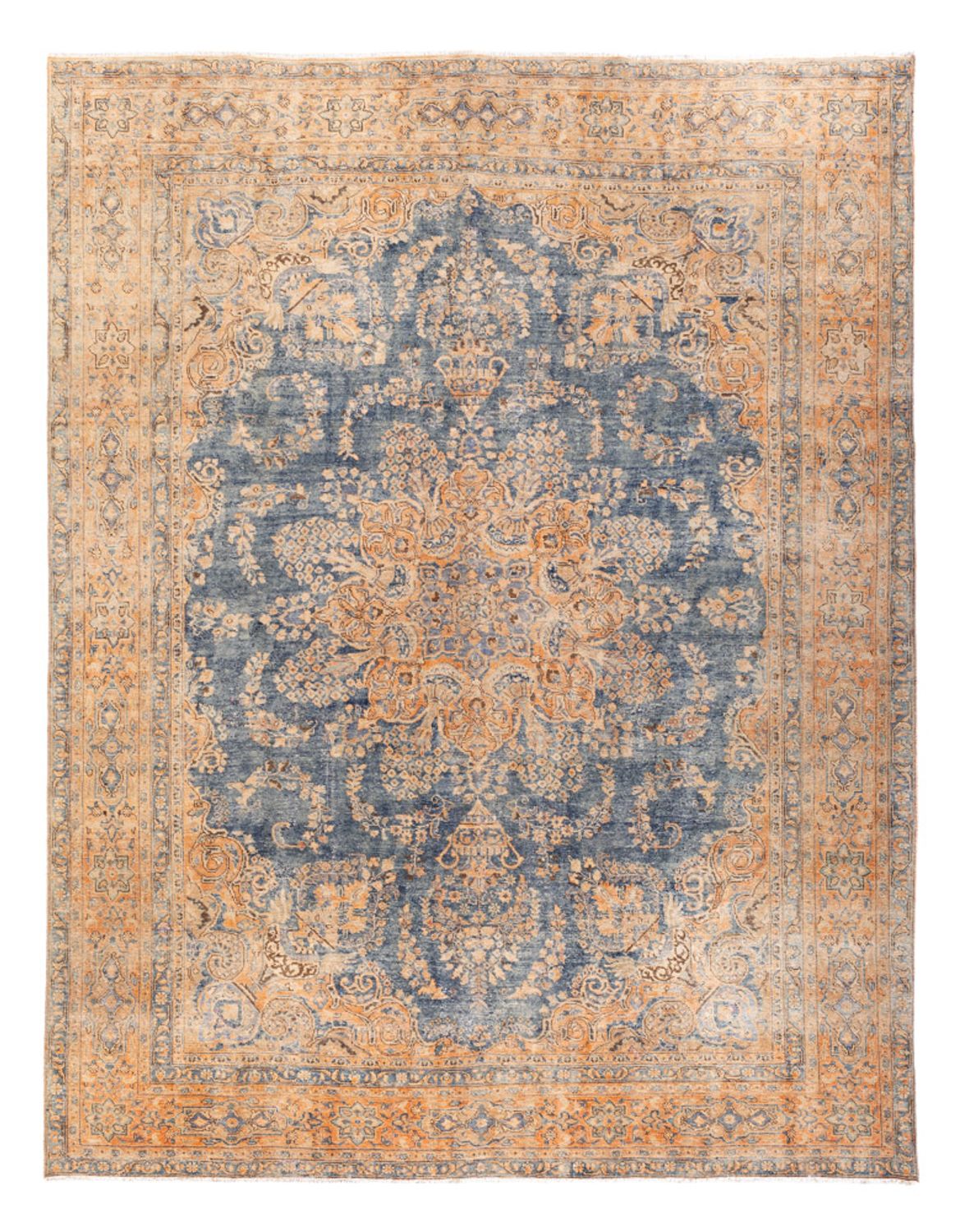 Vintage Rug - 377 x 280 cm - blue