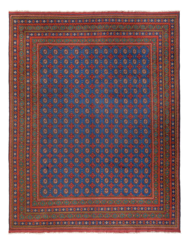 Afghan Rug - Filpa - 394 x 303 cm - blue