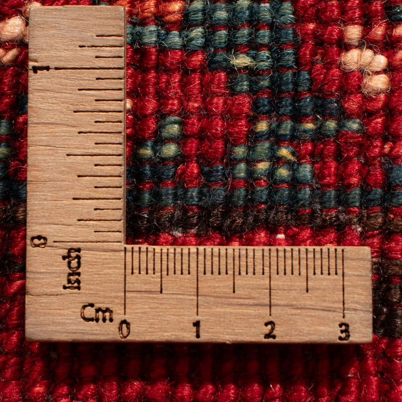 Runner Afghan Rug - 220 x 87 cm - red