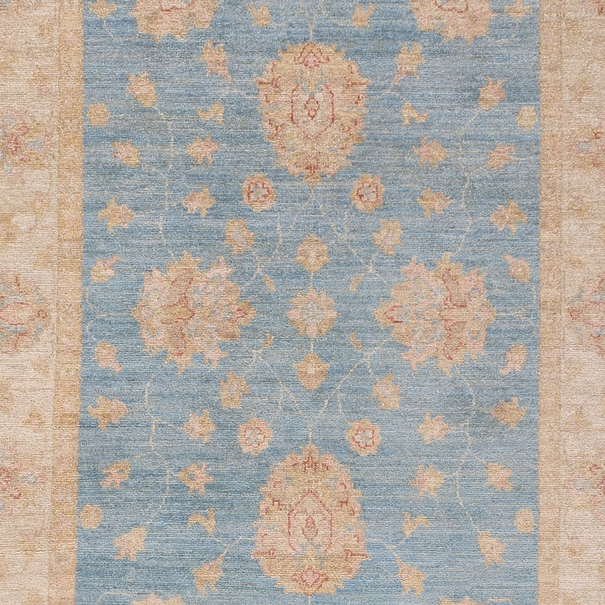 Runner Ziegler Rug - 396 x 121 cm - light blue