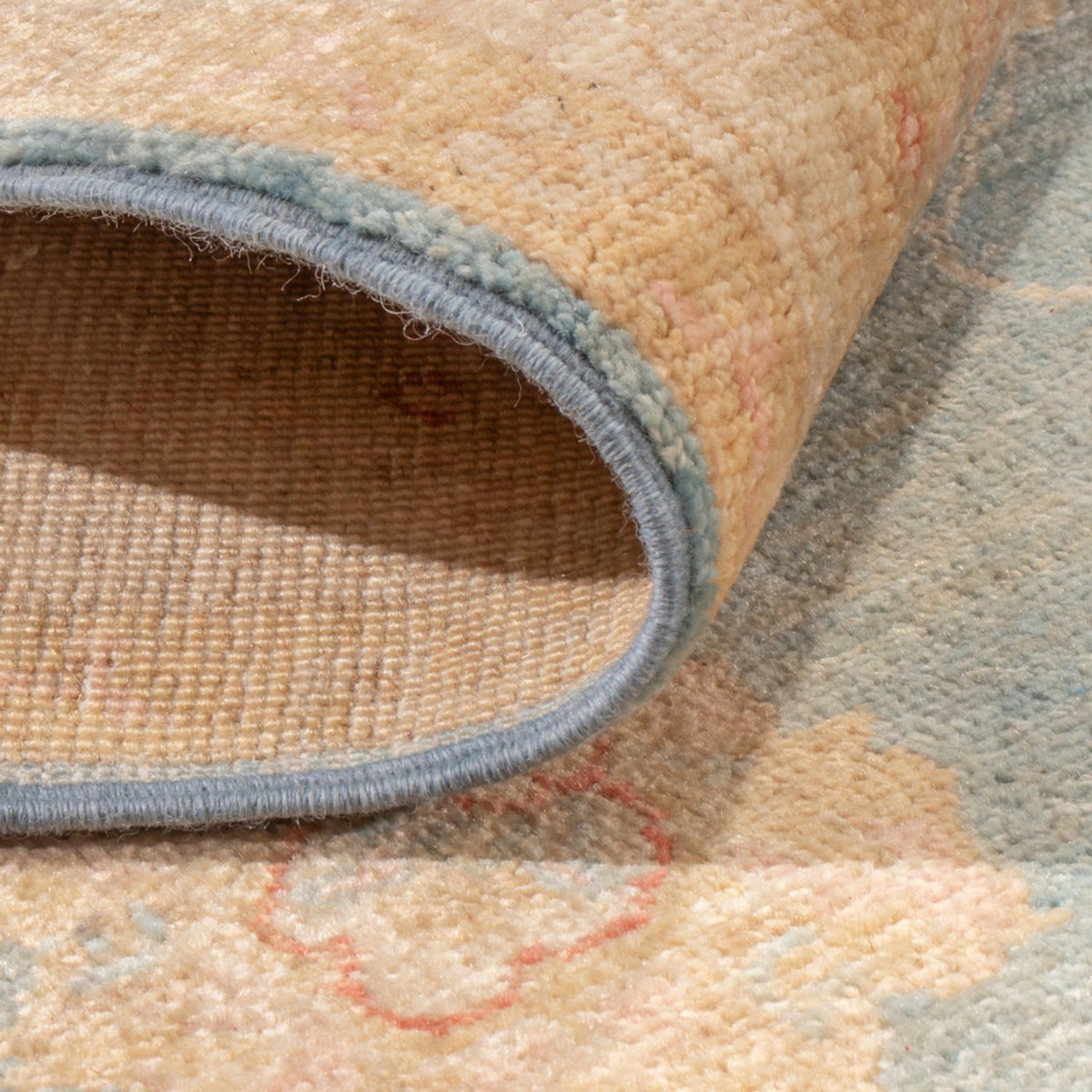 Runner Ziegler Rug - 396 x 121 cm - light blue