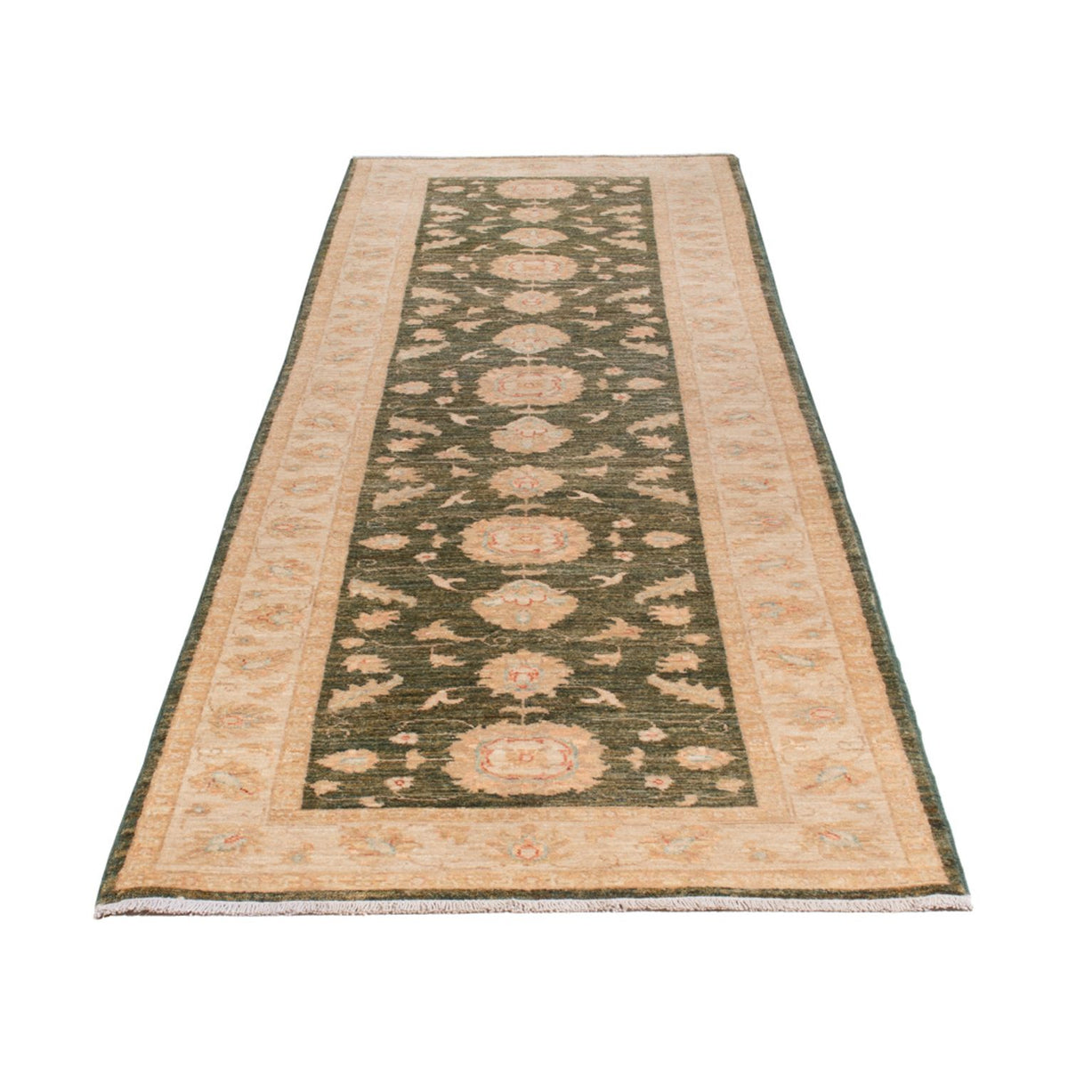 Runner Ziegler Rug - 295 x 83 cm - olive green