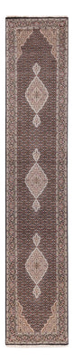 Runner Oriental Rug - Tabriz - 406 x 82 cm - anthracite