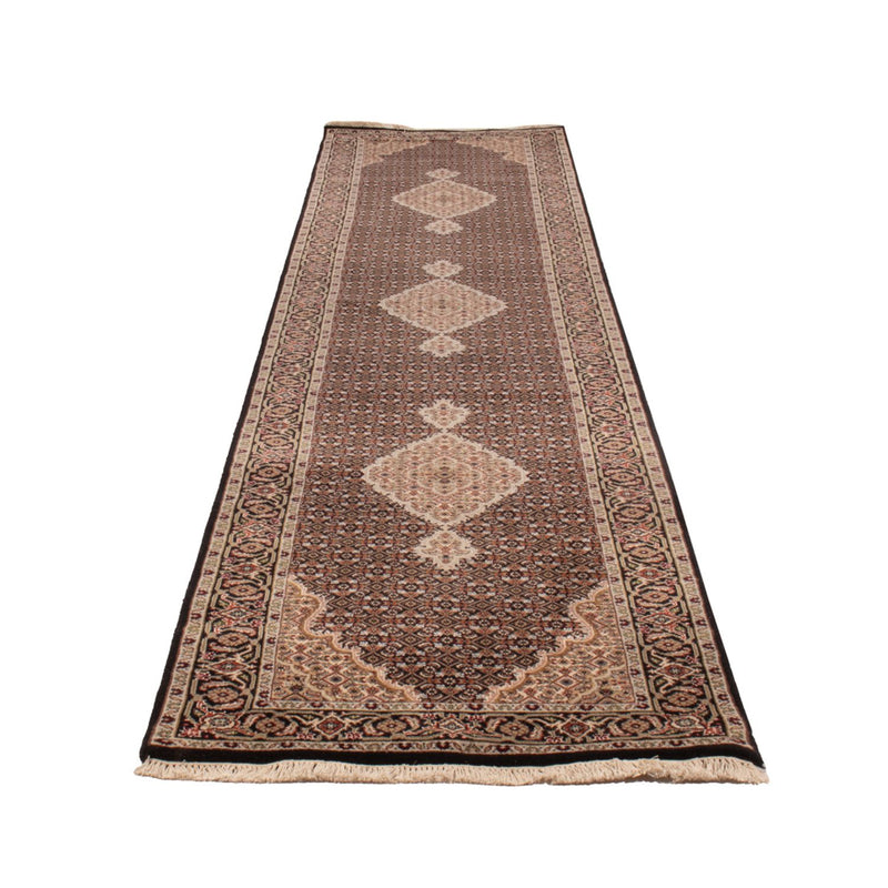 Runner Oriental Rug - Tabriz - 406 x 82 cm - anthracite