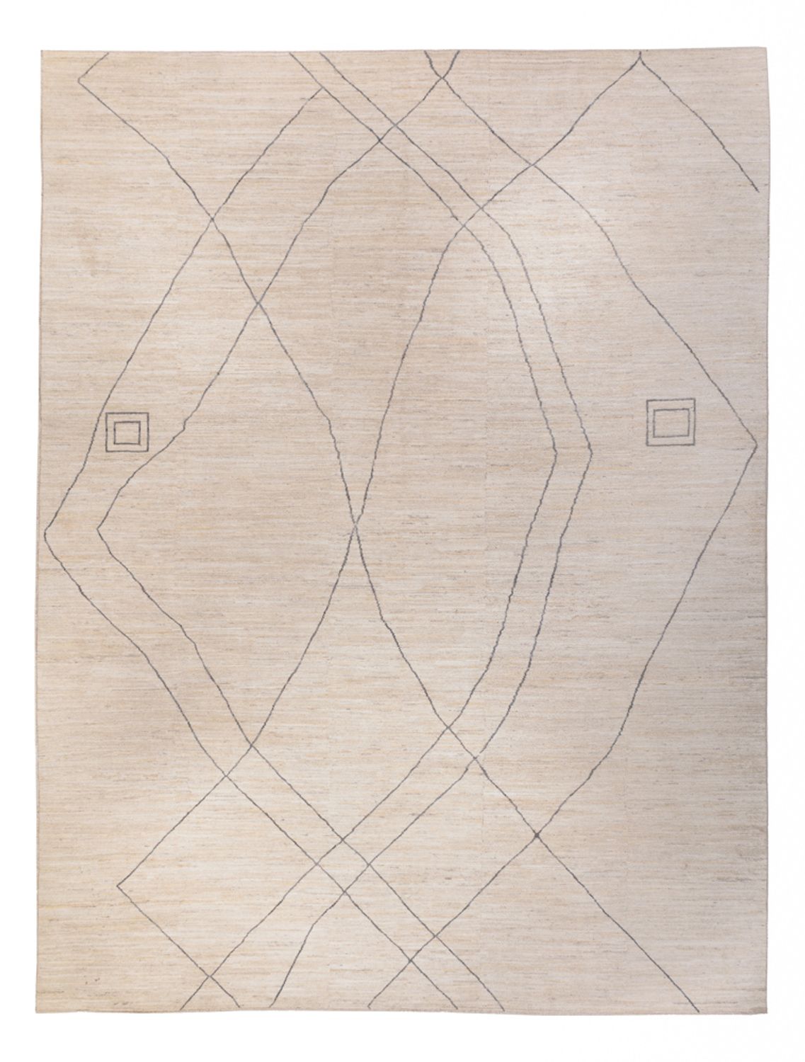 Designer Rug - 410 x 310 cm - light blue