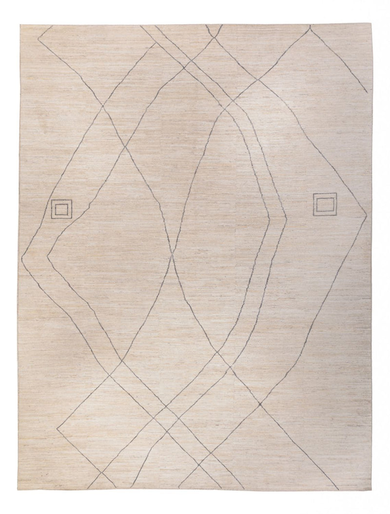 Designer Rug - 410 x 310 cm - light blue