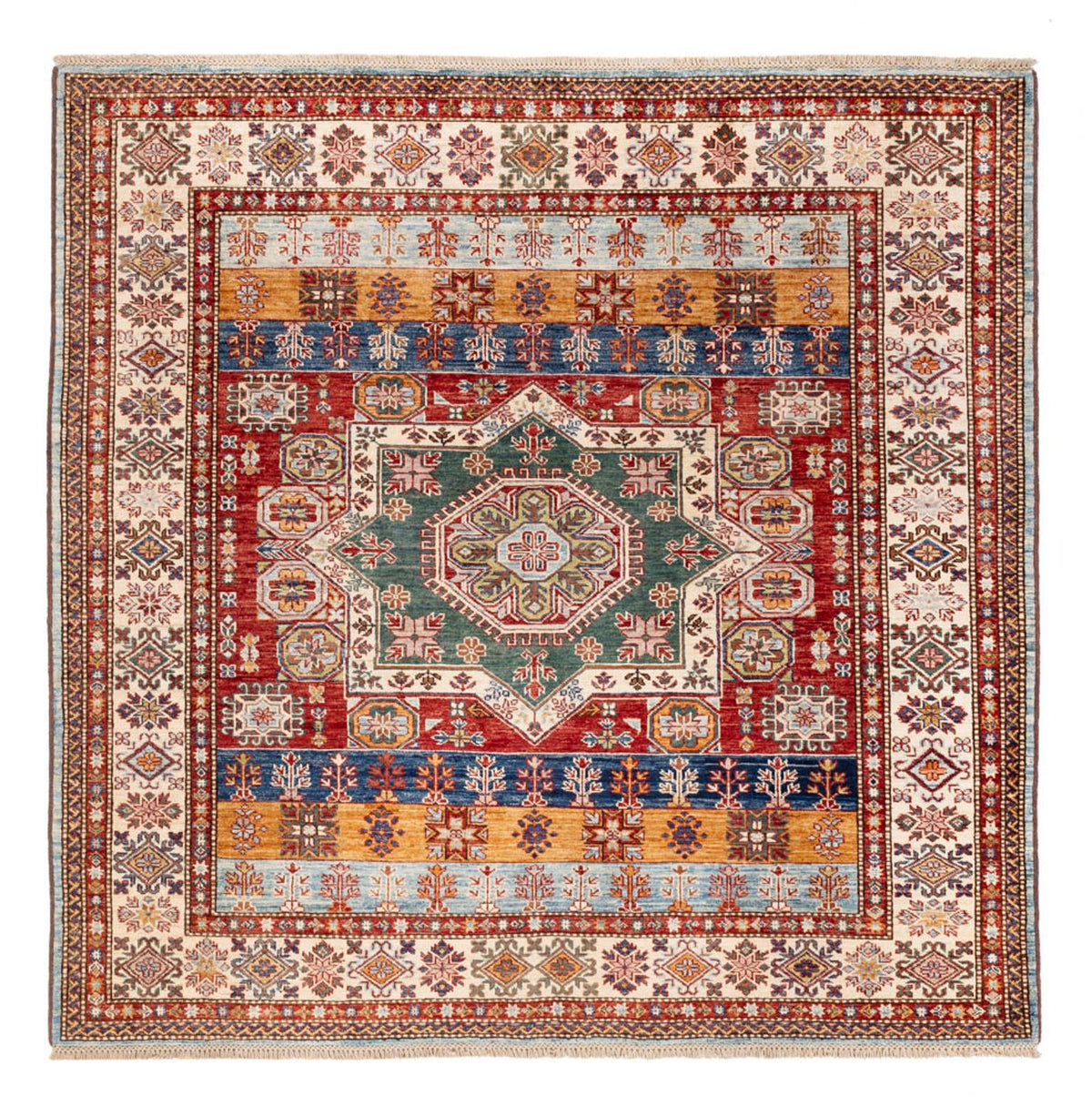 Ziegler Rug - Kazak square  - 181 x 185 cm - multicolored