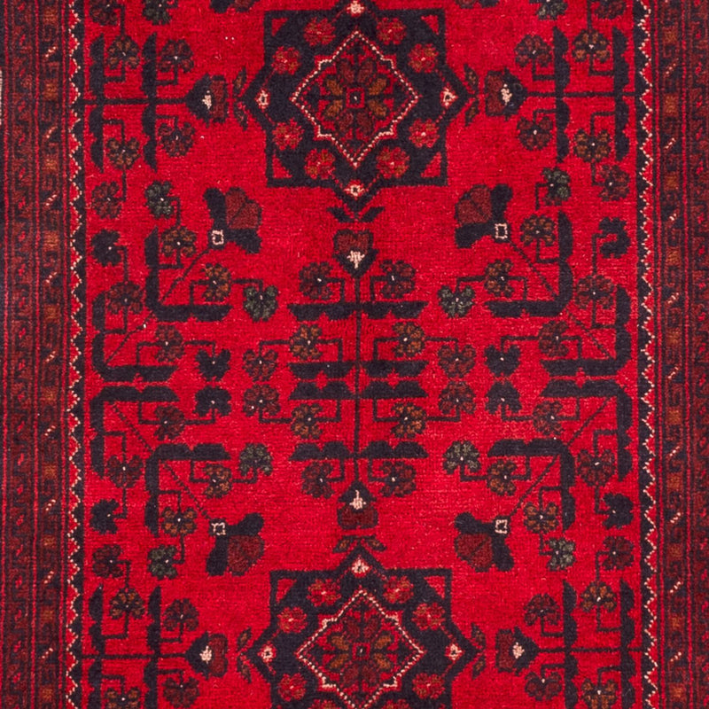 Afghan Rug - Kunduz - 150 x 98 cm - red