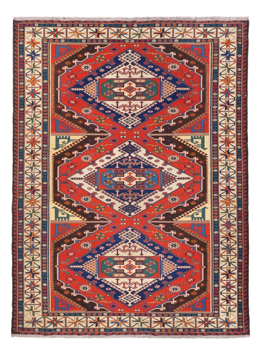 Kelim Rug - Oriental - Soumak - 272 x 204 cm - rust