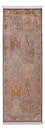 Runner Silk Rug - Kashmir Silk - 237 x 79 cm - dark beige