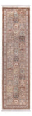 Runner Silk Rug - Kashmir Silk - 301 x 79 cm - dark beige