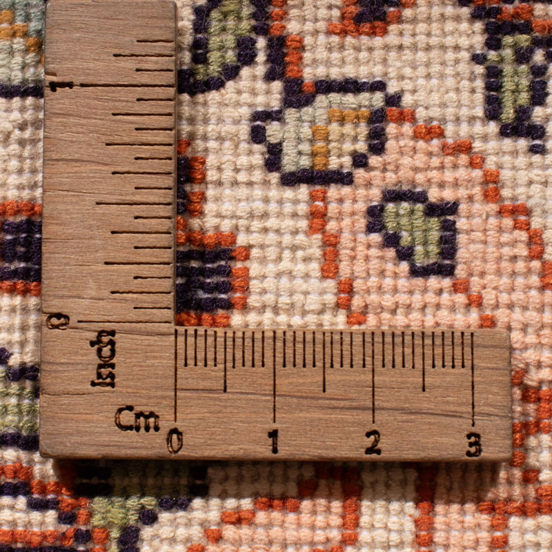 Runner Silk Rug - Kashmir Silk - 338 x 79 cm - dark beige