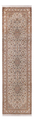 Runner Silk Rug - Kashmir Silk - 290 x 81 cm - light beige