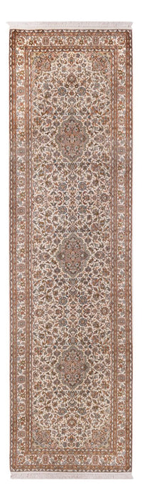 Runner Silk Rug - Kashmir Silk - 290 x 81 cm - light beige – product image