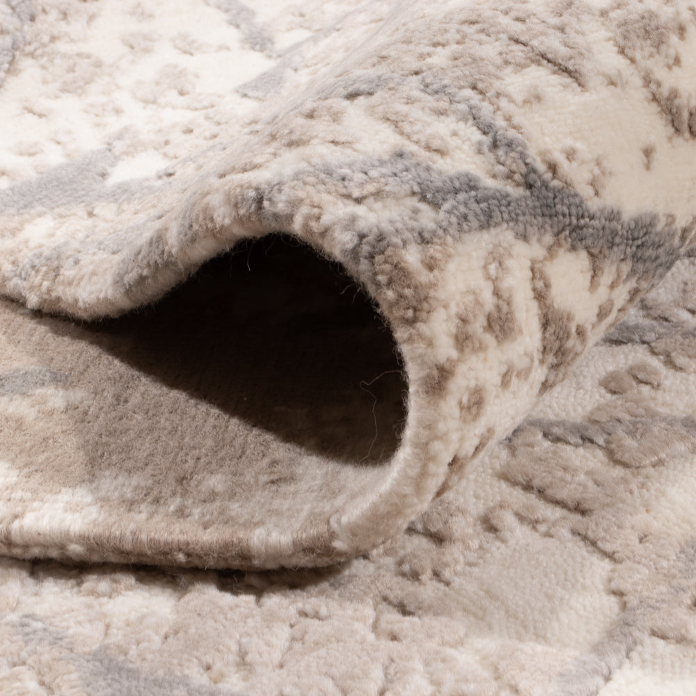 Designer Rug - 304 x 204 cm - silver