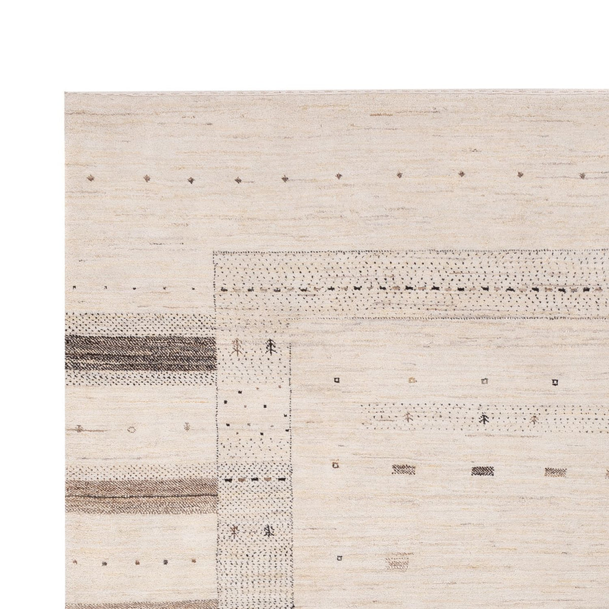 Gabbeh Rug - Loribaft Indus - 300 x 206 cm - cream