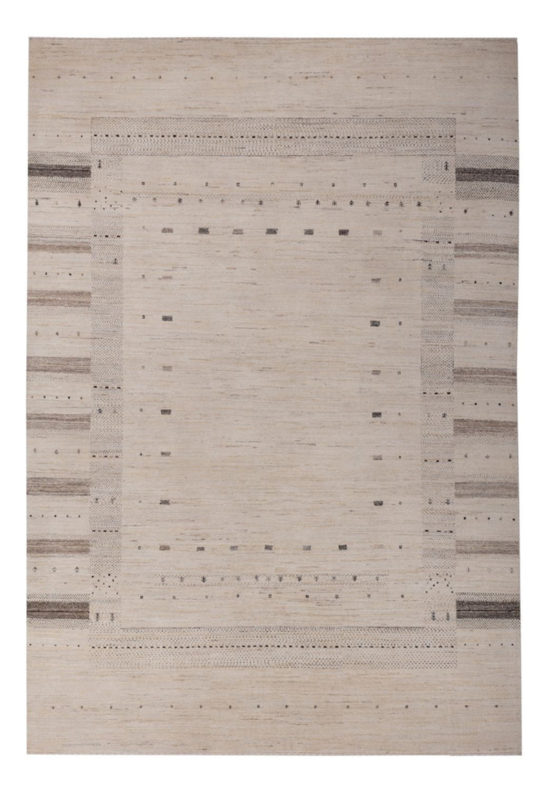 Gabbeh Rug - Loribaft Indus - 295 x 202 cm - cream