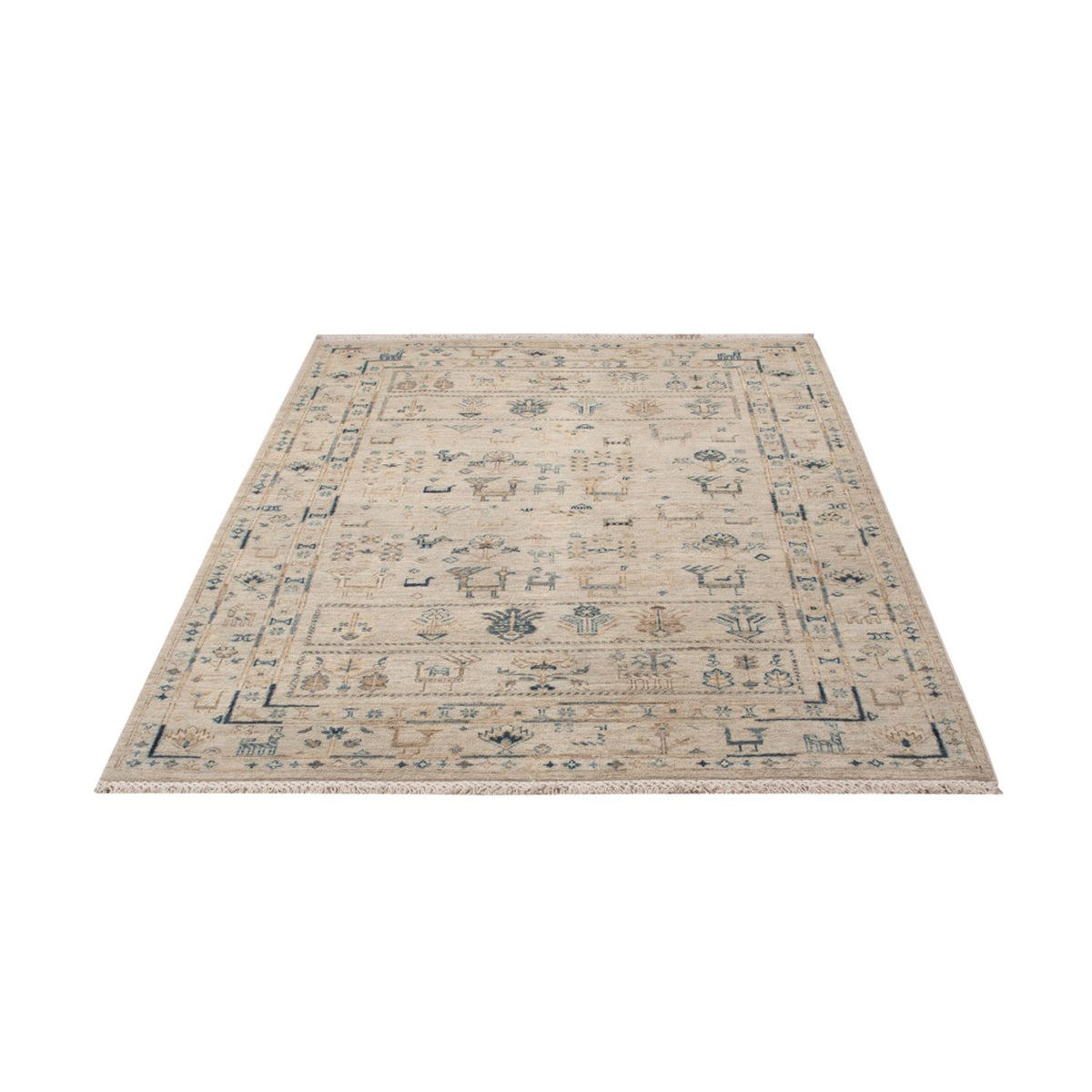 Designer Rug - 185 x 121 cm - silver