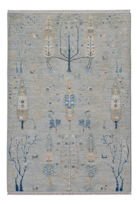 Designer Rug - 181 x 120 cm - silver