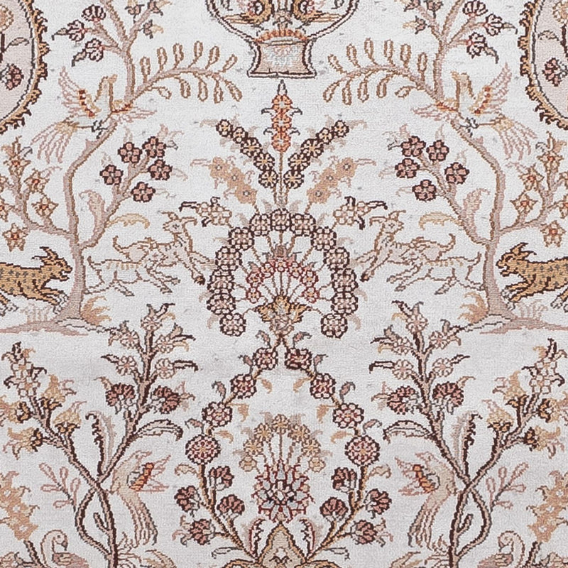 Silk Rug - Chinese Silk - 183 x 122 cm - cream