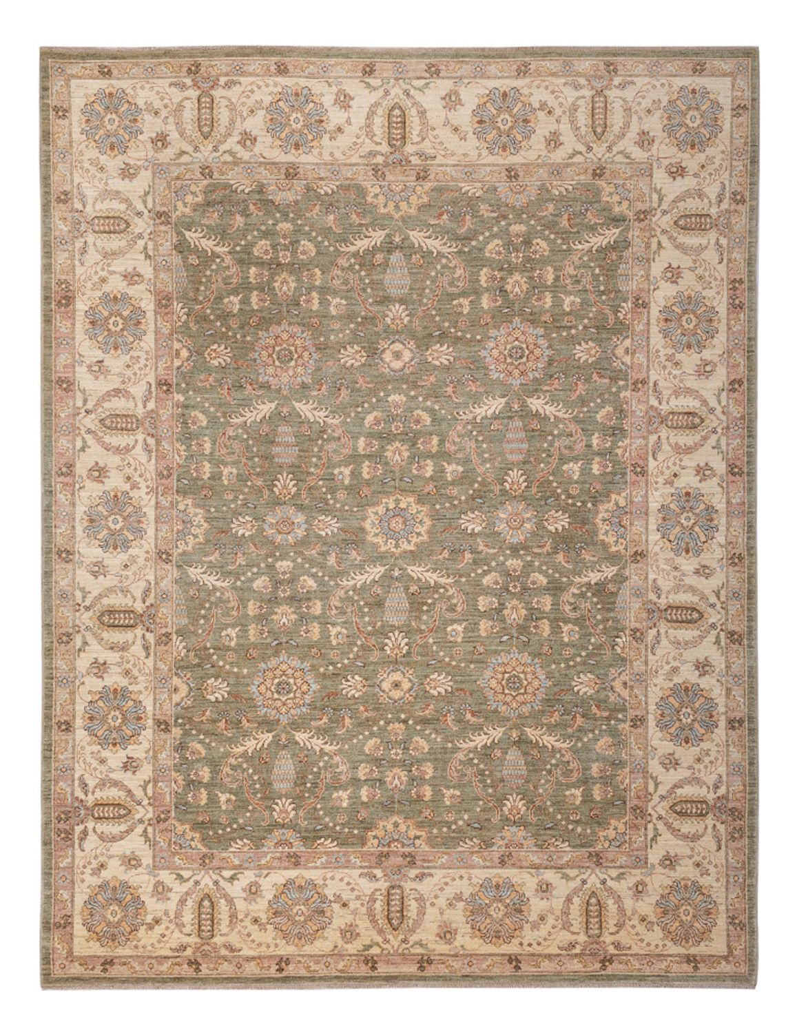 Ziegler Rug - 309 x 248 cm - olive green
