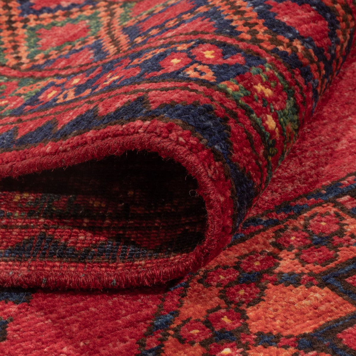 Afghan Rug - Kunduz - 222 x 154 cm - red