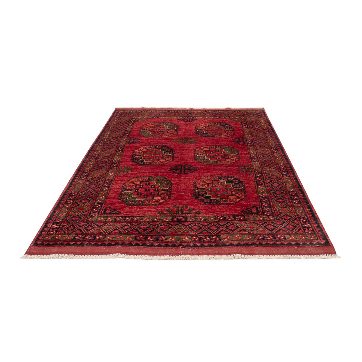 Afghan Rug - Kunduz - 222 x 154 cm - red