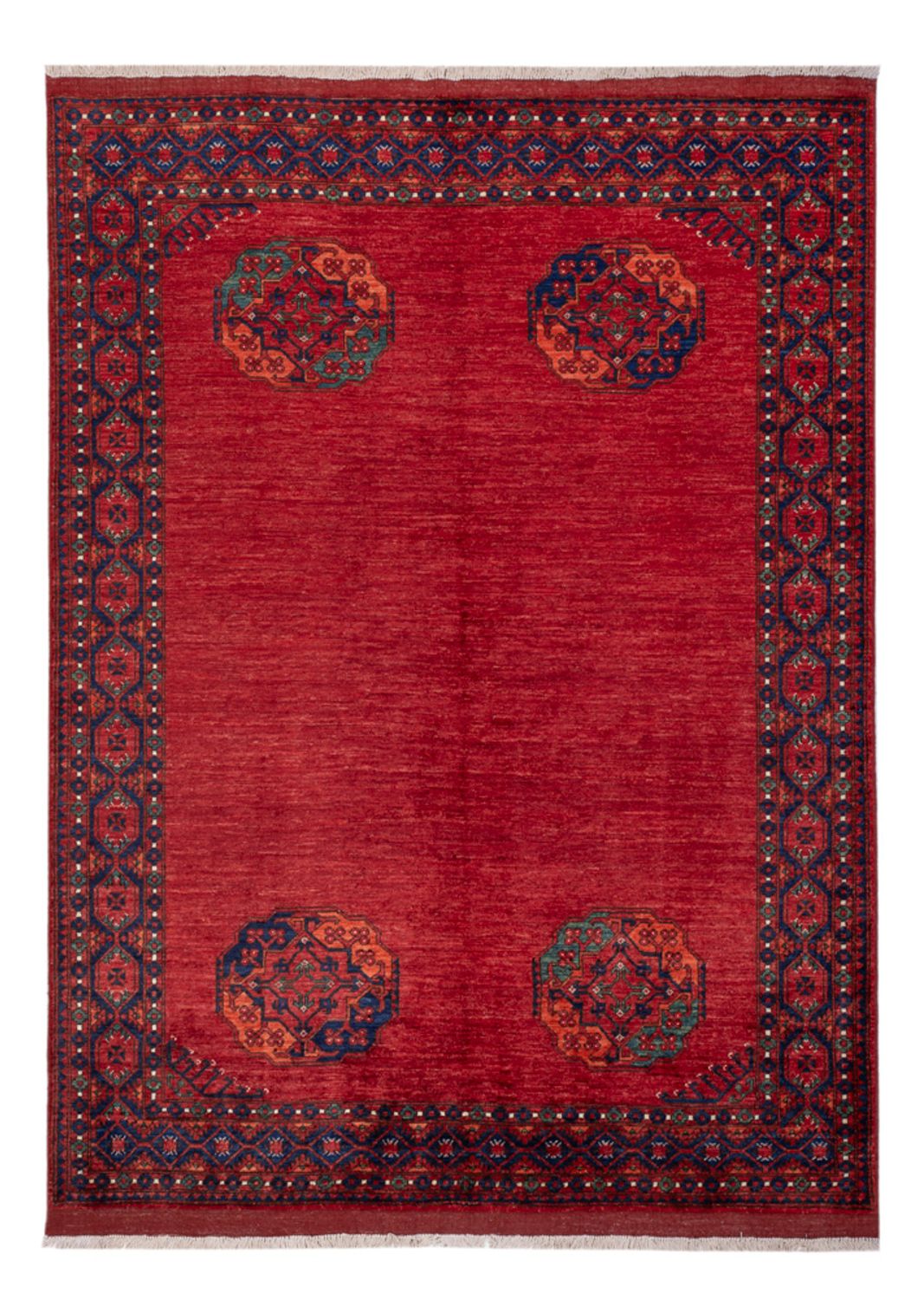Afghan Rug - Kunduz - 238 x 176 cm - red
