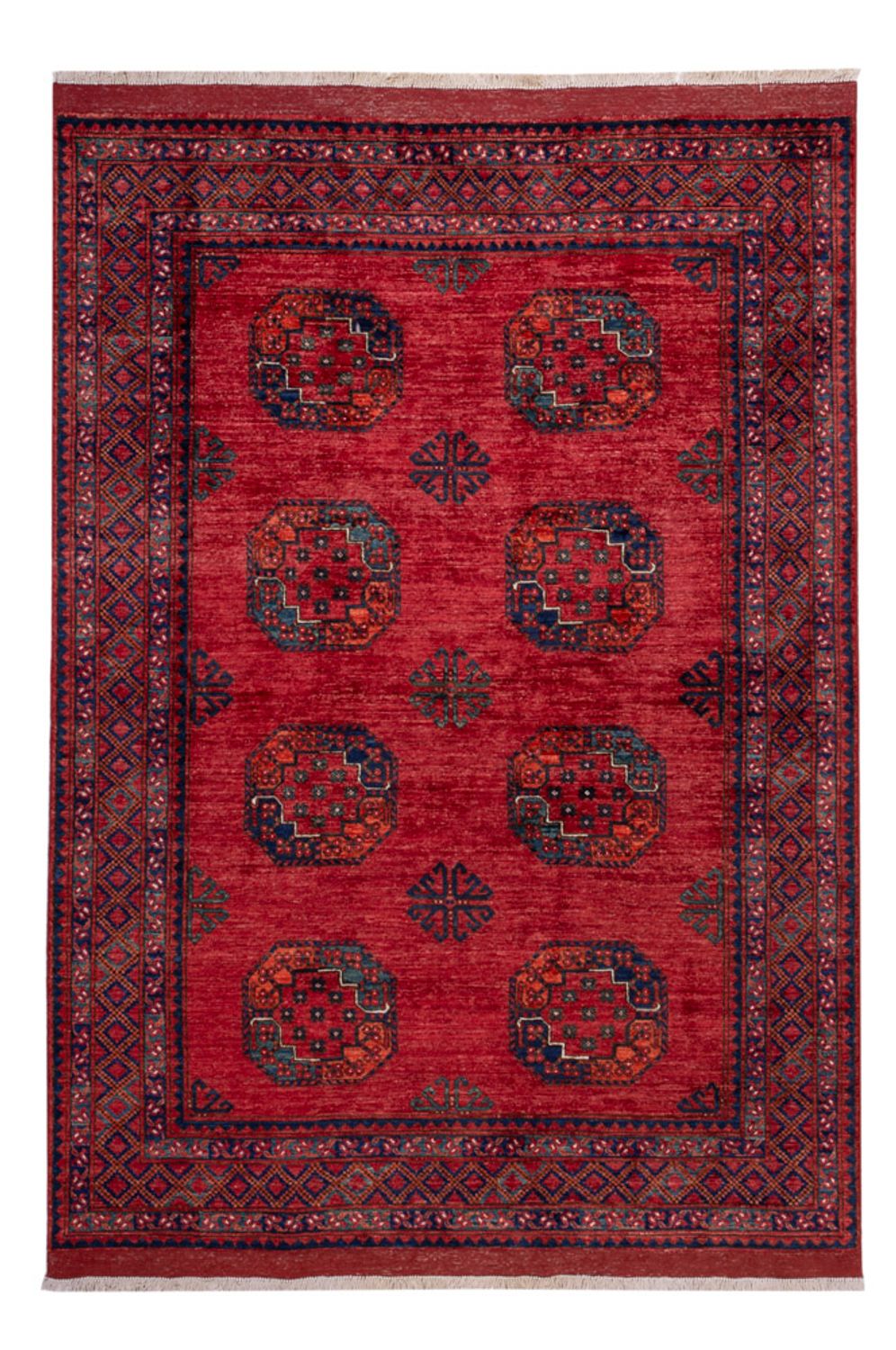 Afghan Rug - Kunduz - 235 x 173 cm - red