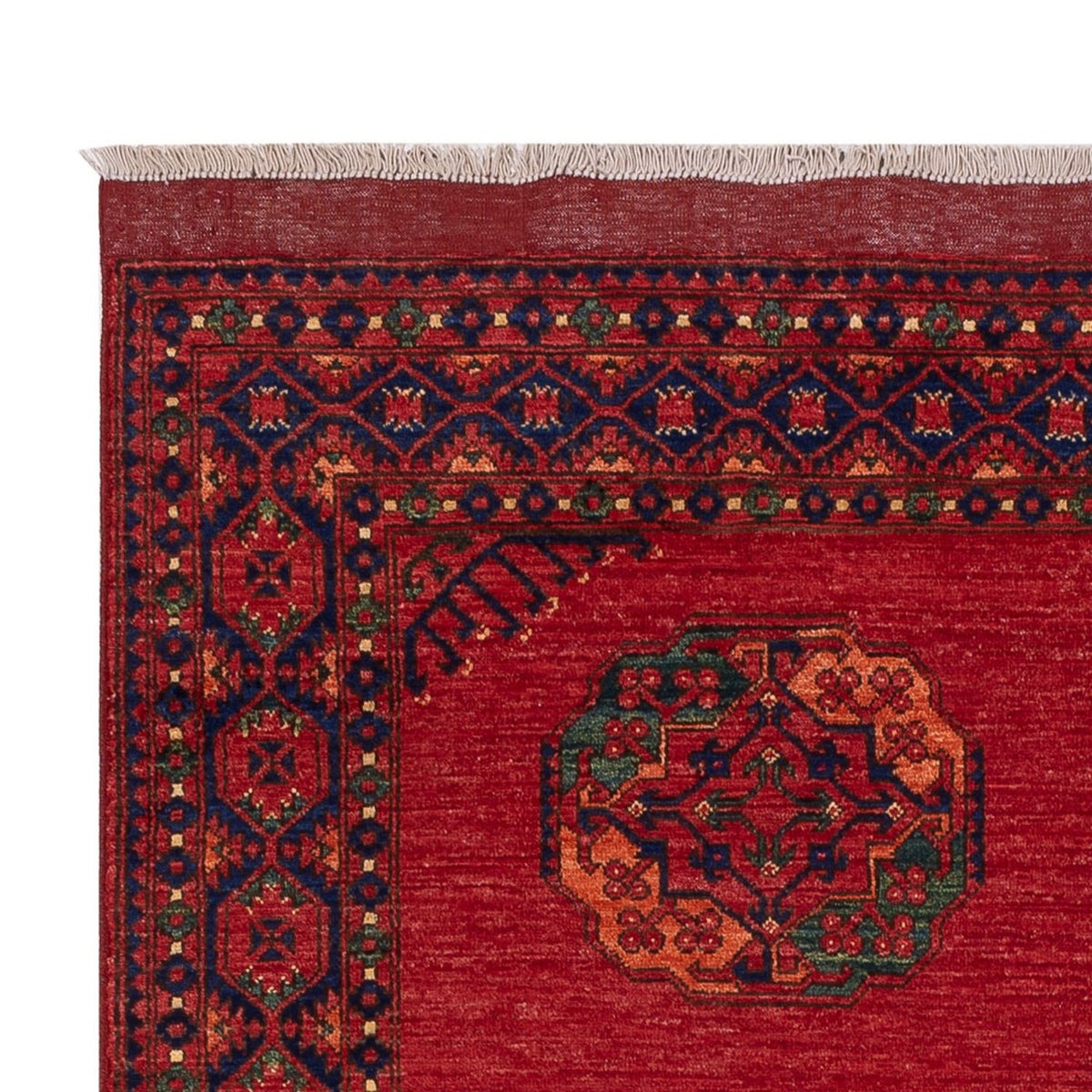 Afghan Rug - Kunduz - 241 x 177 cm - red