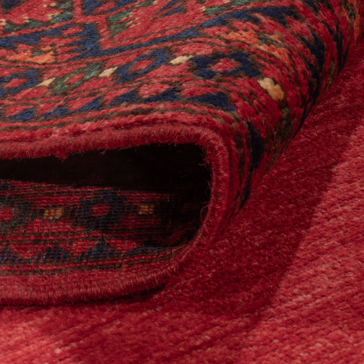 Afghan Rug - Kunduz - 241 x 177 cm - red