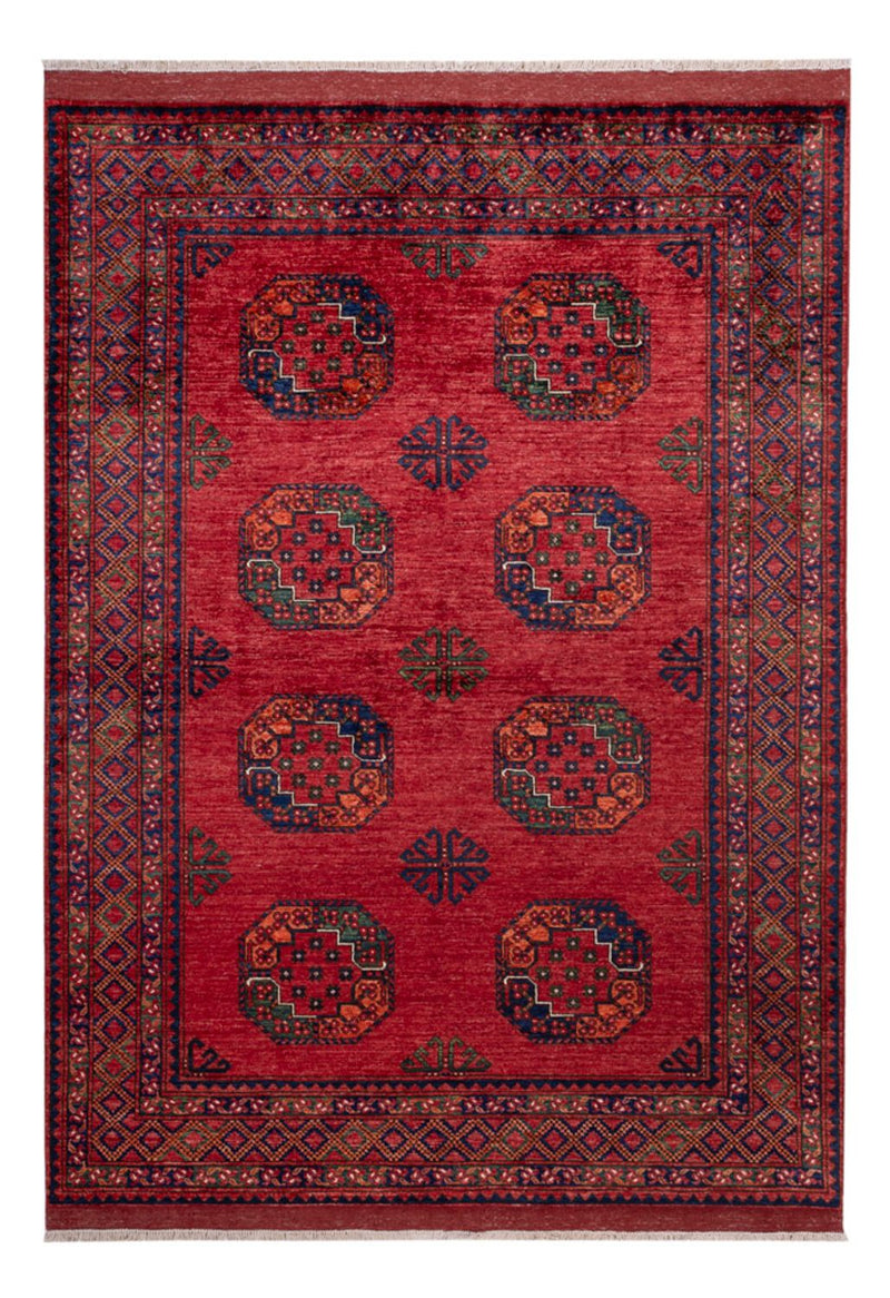 Afghan Rug - Kunduz - 243 x 177 cm - red