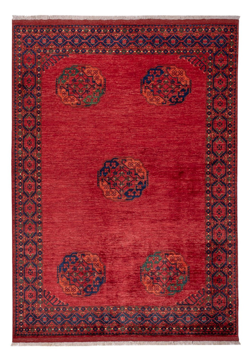 Afghan Rug - Kunduz - 243 x 175 cm - red