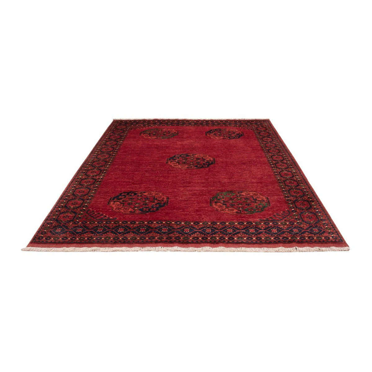 Afghan Rug - Kunduz - 243 x 175 cm - red