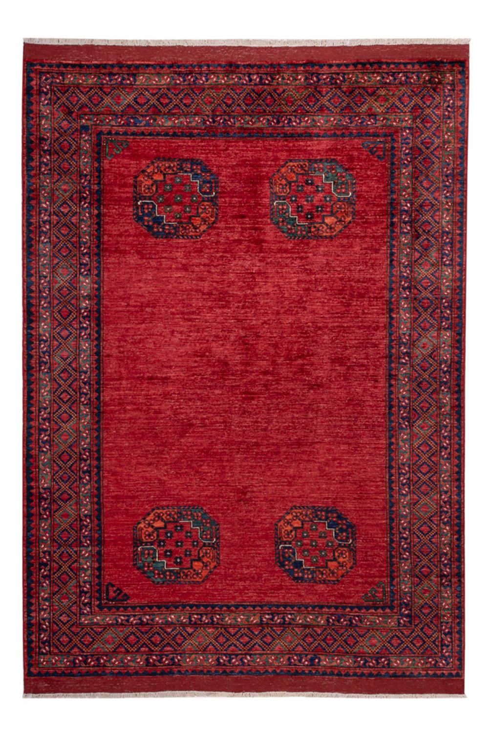 Afghan Rug - Kunduz - 240 x 173 cm - red