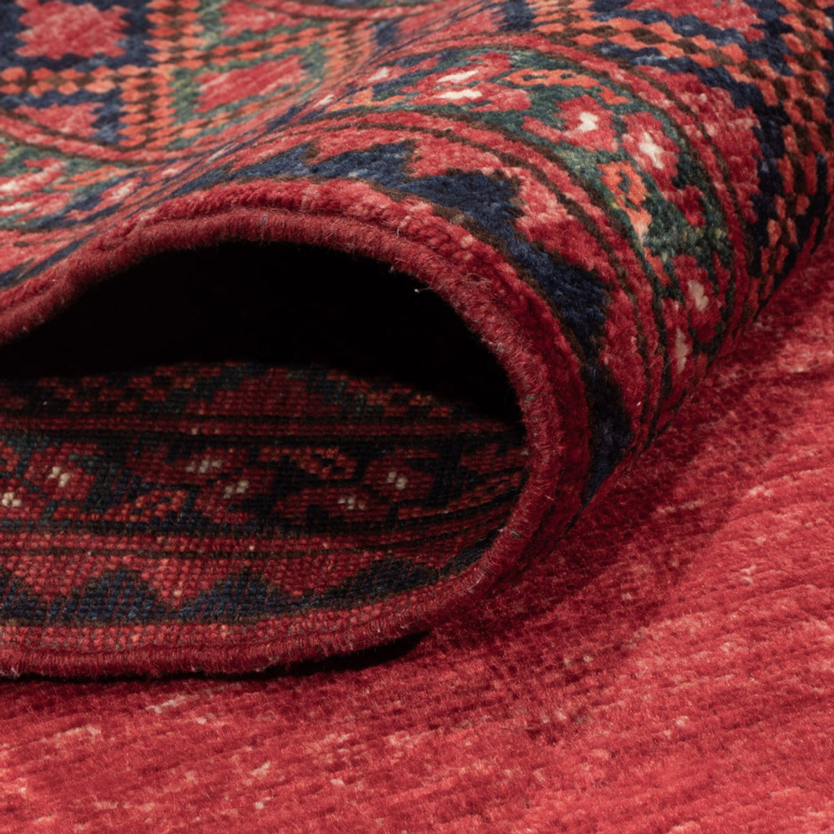 Afghan Rug - Kunduz - 240 x 173 cm - red