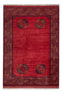 Afghan Rug - Kunduz - 241 x 175 cm - red