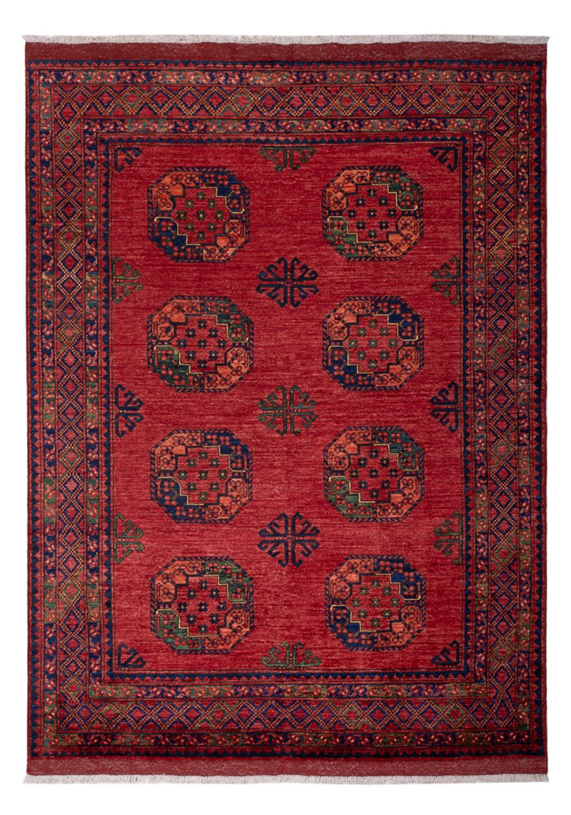 Afghan Rug - Kunduz - 246 x 180 cm - red