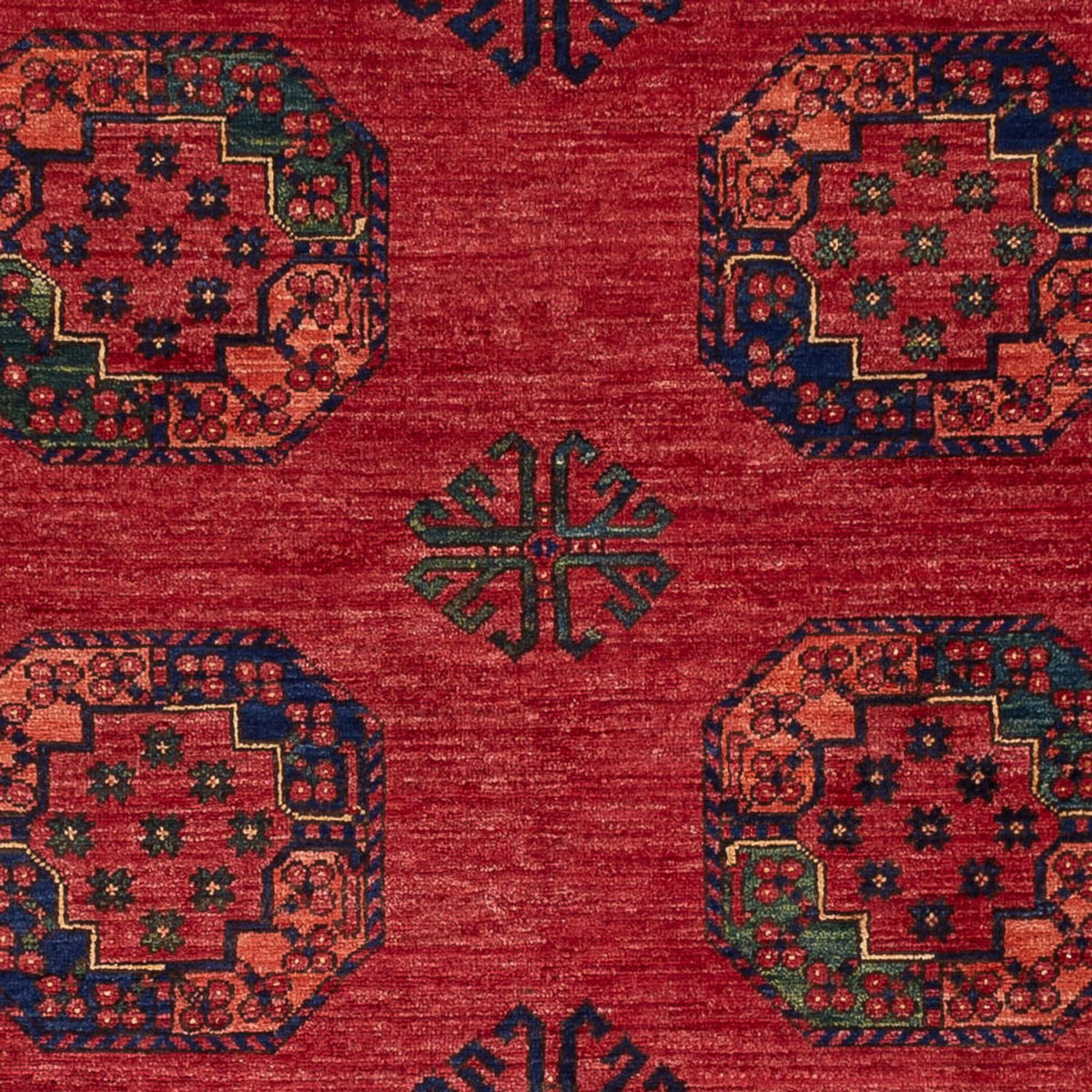 Afghan Rug - Kunduz - 246 x 180 cm - red