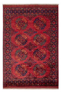 Afghan Rug - Kunduz - 234 x 176 cm - red