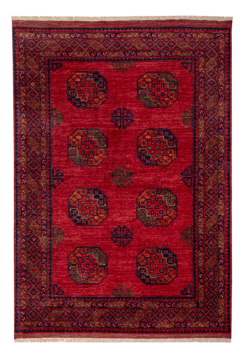 Afghan Rug - Kunduz - 242 x 171 cm - red
