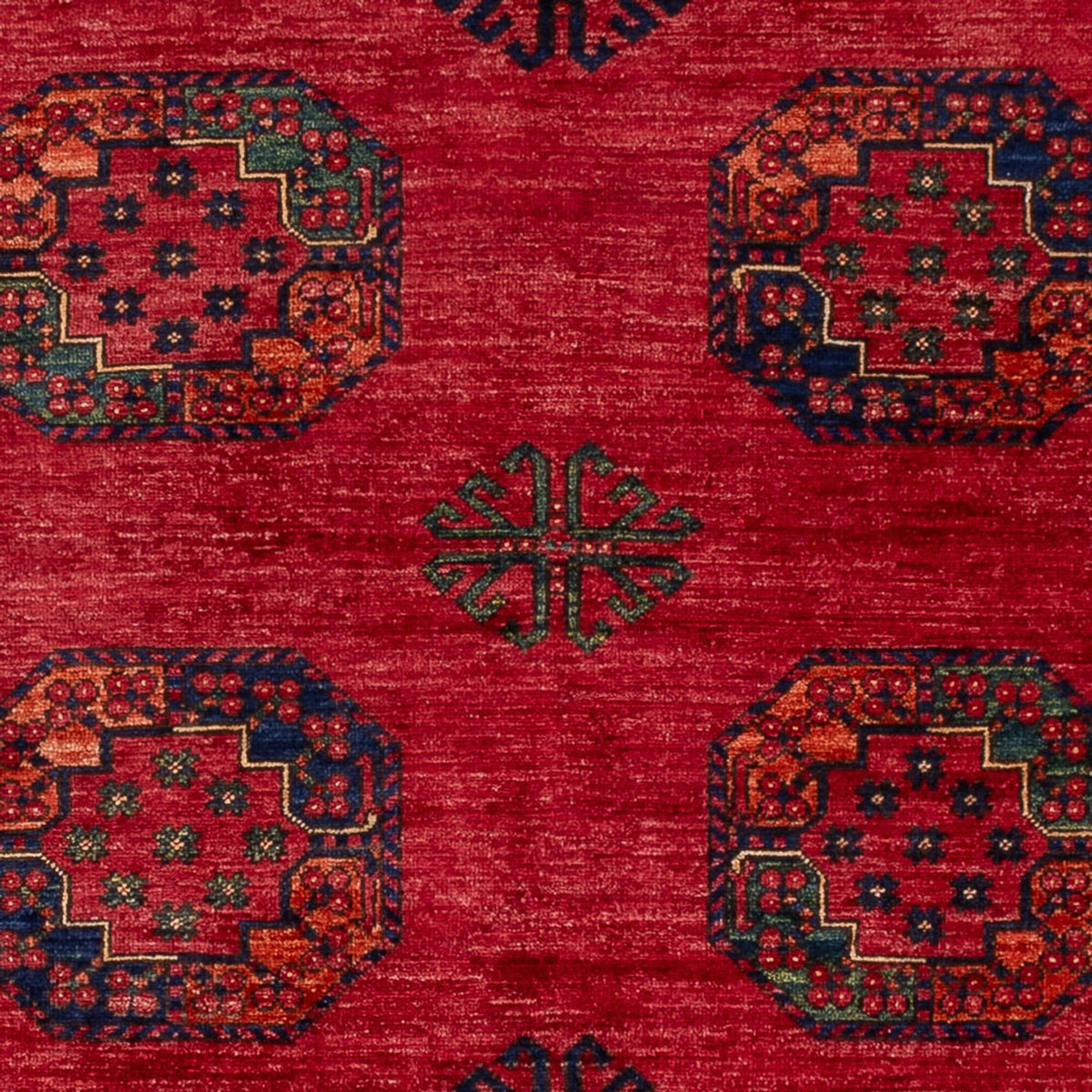 Afghan Rug - Kunduz - 241 x 176 cm - red