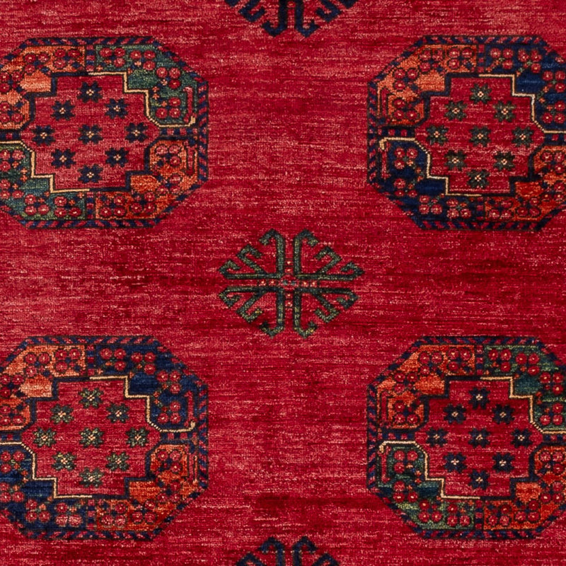 Afghan Rug - Kunduz - 241 x 176 cm - red