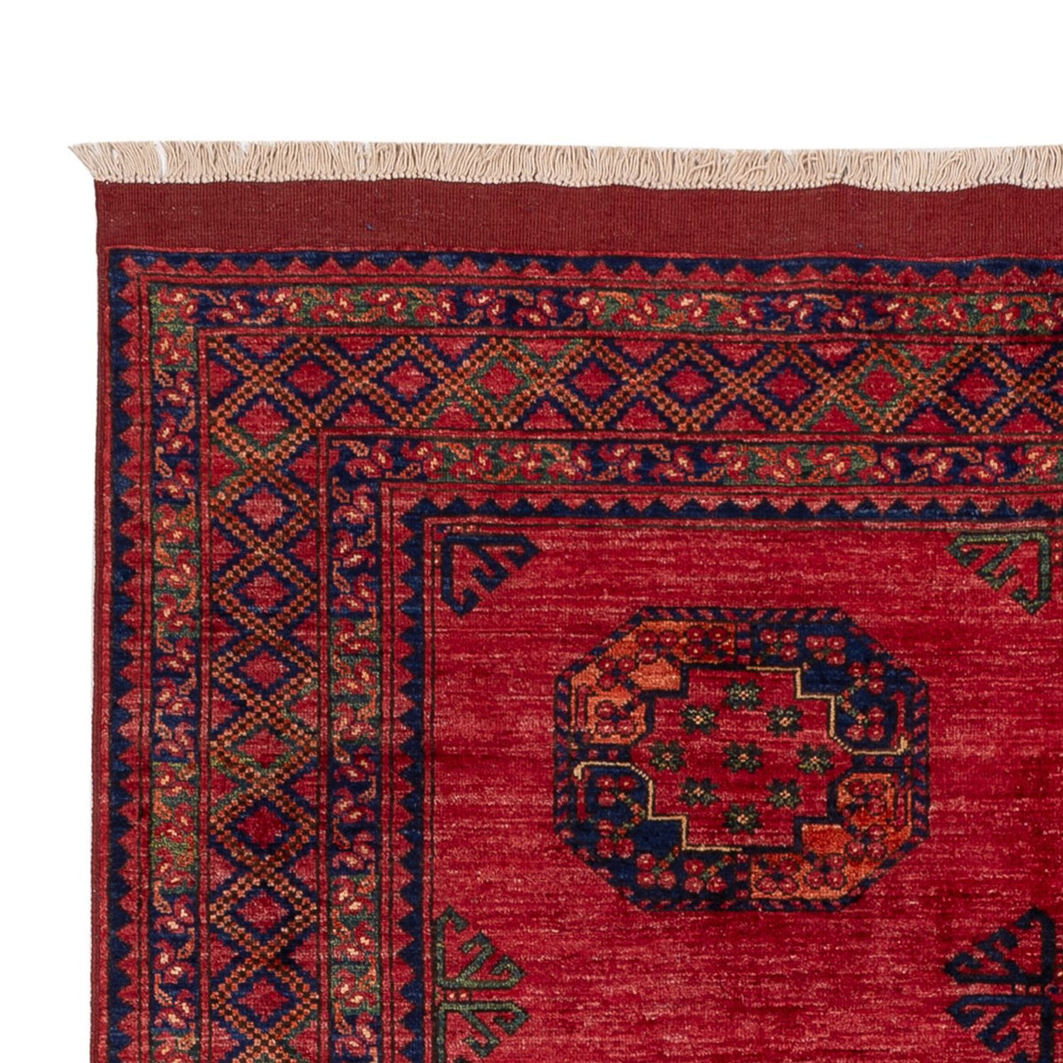 Afghan Rug - Kunduz - 241 x 176 cm - red