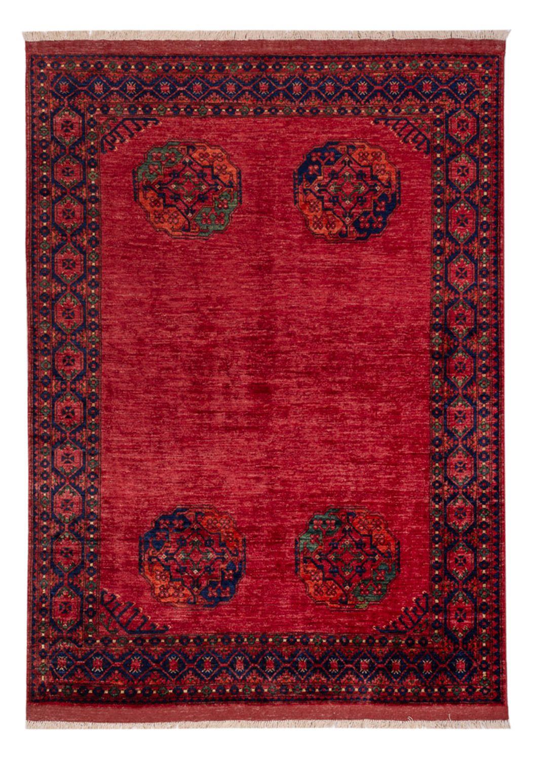 Afghan Rug - Kunduz - 244 x 177 cm - red