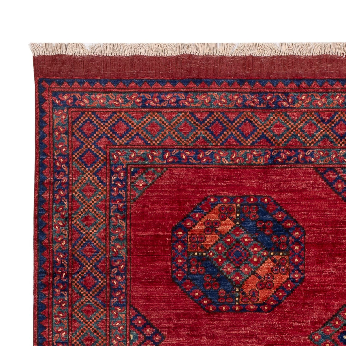 Afghan Rug - Kunduz - 243 x 177 cm - red