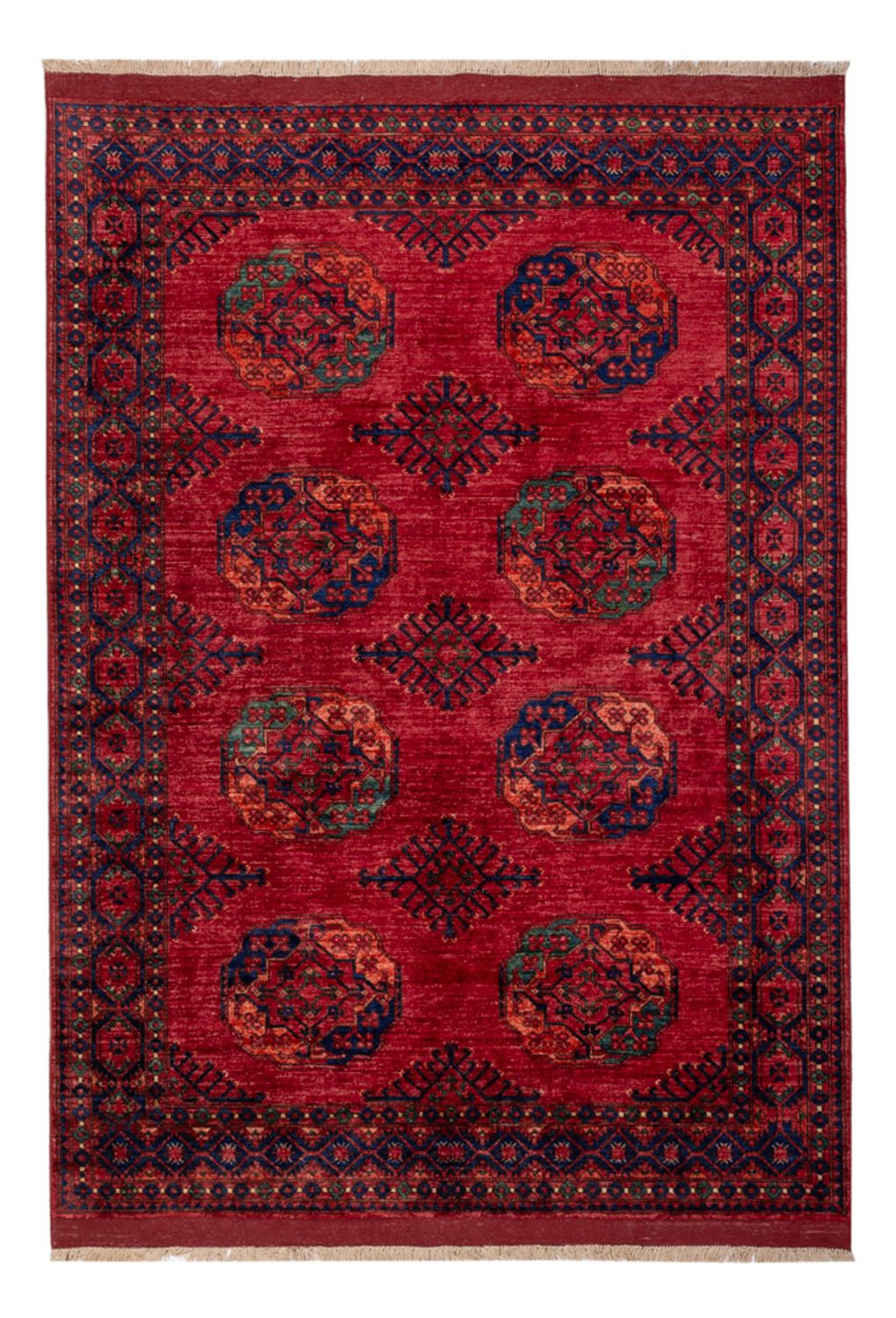 Afghan Rug - Kunduz - 241 x 174 cm - red