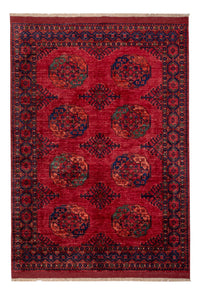 Afghan Rug - Kunduz - 241 x 174 cm - red